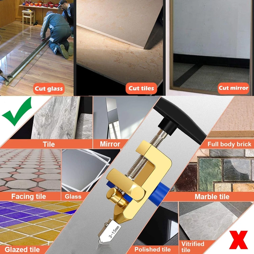 NEU Handheld Professional Fliesenschneider Fliesenbrecher Messer Glasschneider - Bild 4 von 4