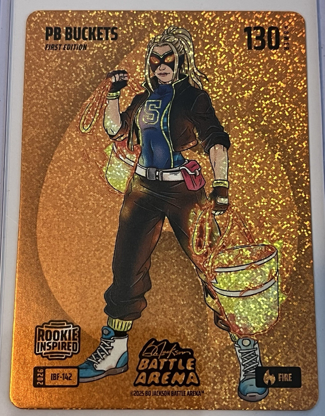 2026 Bo Jackson Battle Arena "PB Buckets" Icon Battle Foil - Fire IBF-142