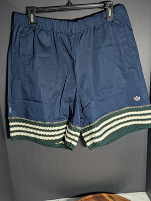 Men Adidas Originals Crochet Shorts x CLOT by Edison Chen Dark Blue Limited SZ L