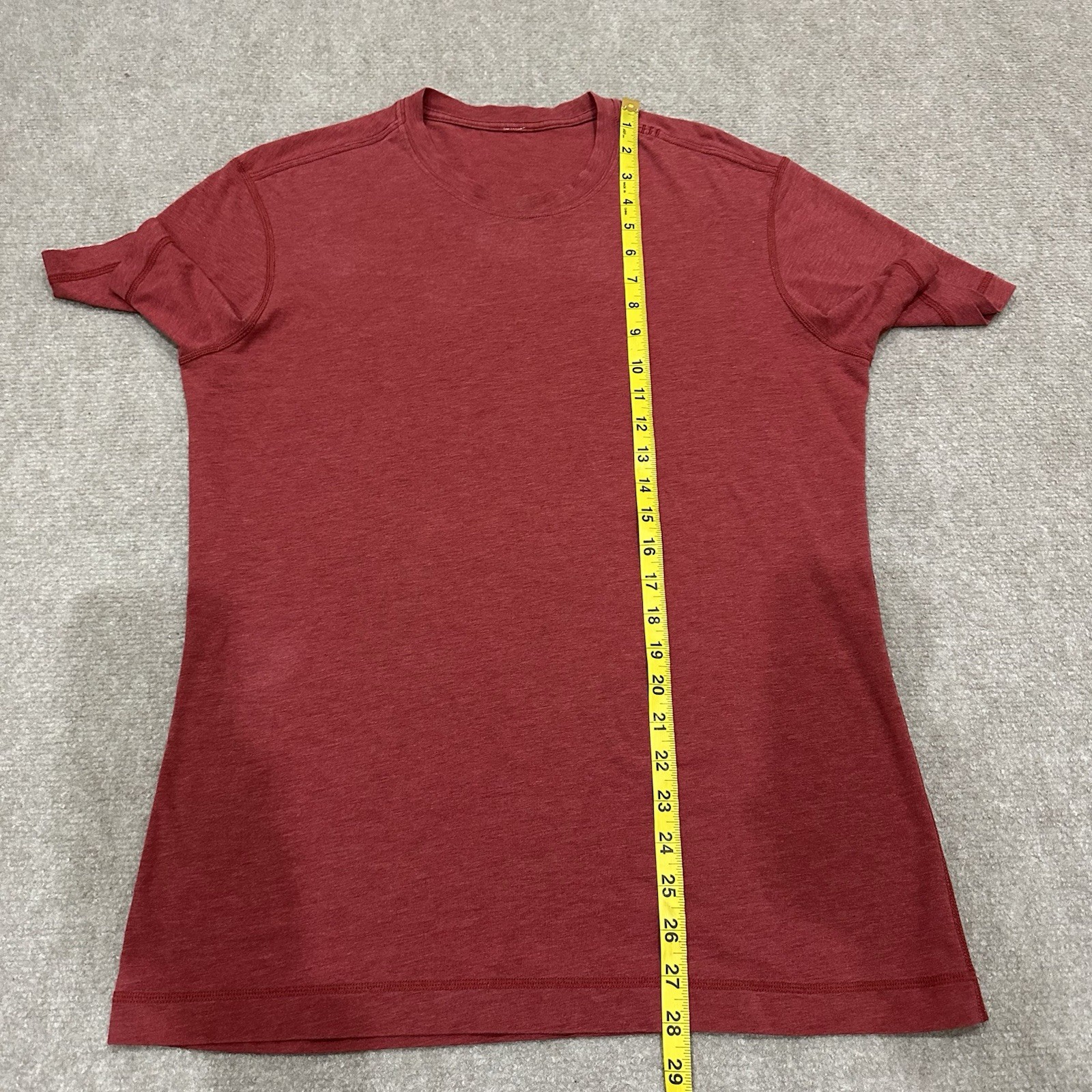 Lululemon Men's Medium Red 5 Year Basic Short Sle… - image 6