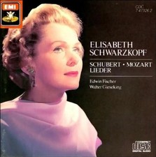 FRANZ SCHUBERT - Elizabeth Schwarzkopf: Schubert & Mozart Lieder - CD - Original