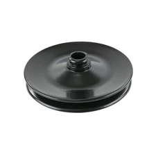 Power Steering Pump 3/4" Press Fit Single 1/2" Groove Steel Pulley Black for GM