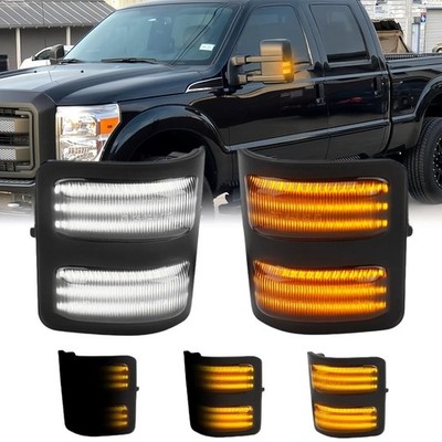 2x Dynamic LED Side Mirror Turn Signal Lights For 08-16 Ford F250 F350 F450 F550