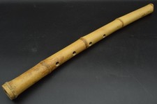 Japanese antique Vintage Shakuhachi Flute Instrument length 62.0cm Bamboo Japan