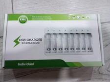 EBL 808A 8 Slot Battery Charger For Ni-MH Ni-CD AA AAA Rechargeable Batteries