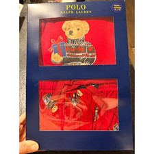 Polo Ralph Lauren Men's XL Pajama Set Red Polo Bear Holiday 2-Piece PK6BF2 AGAT