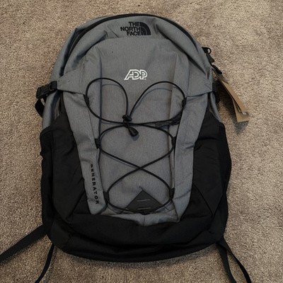 The North Face ADP Logo Unisex Black Gray Generator Backpack Laptop Bag