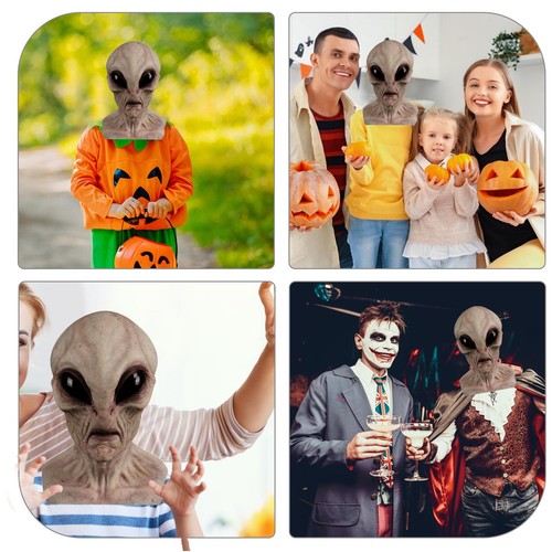 Máscara Alienígena Terror Horrible Mágico Látex Disfraz Para Halloween Juegos con disfraces Fiesta - Imagen 12 de 14