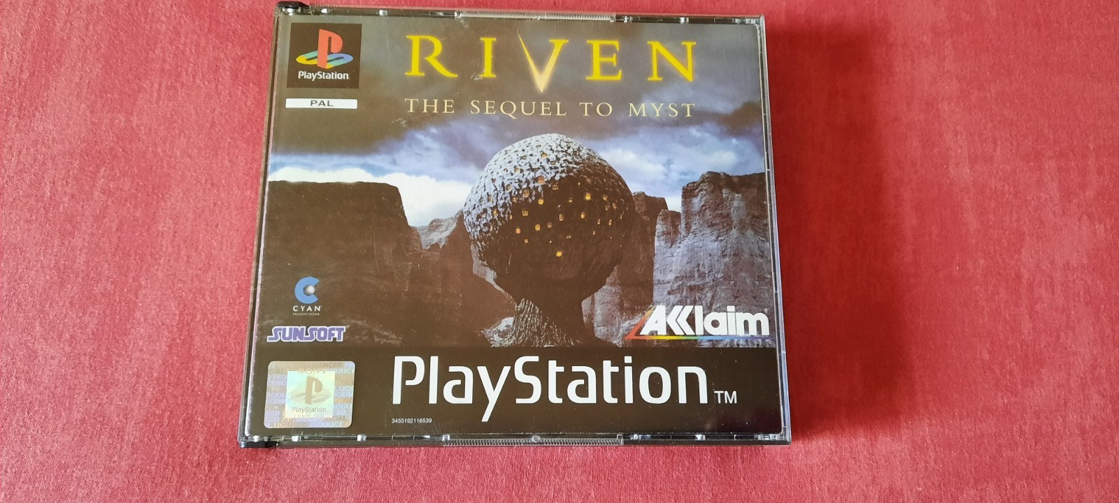 Jeu de Playstation 1 PS1 Riven the Sequel to Myst Complet CD Nickel SONY PAL FR