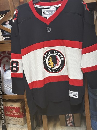 CAMISETA PATRICK KANE NHL CHICAGO BLACKHAWKS REEBOX FIRMADA AUTOGRAFIADA CERT. B/O - Imagen 2 de 5
