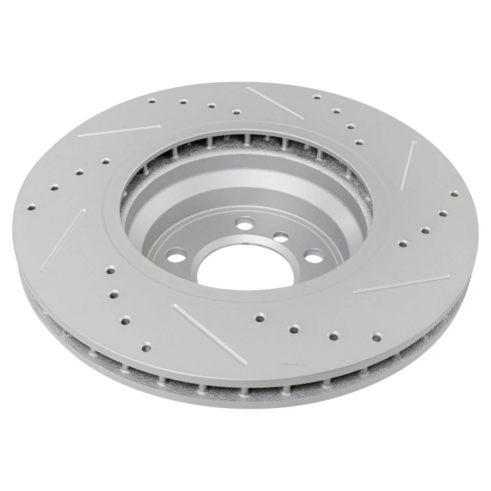Performance Brake Rotor Drilled Slotted& Metallic Pad Front Set - Image 2 of 4