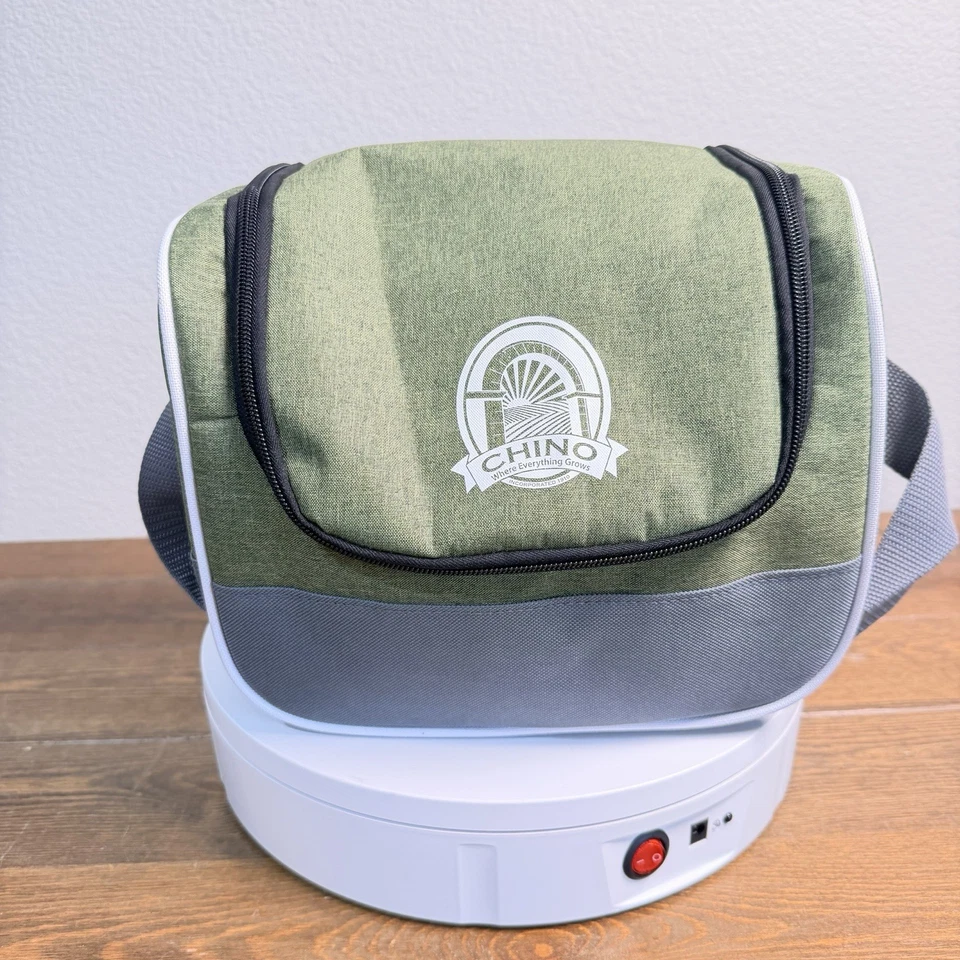 Chino California Souvenir Insulated Lunch Zippered Cooler Bag Olive Green - Image 2 of 4