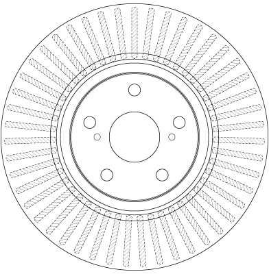 Disque de frein TRW DF6268 moulé en fonte grise aéronautique haute densité