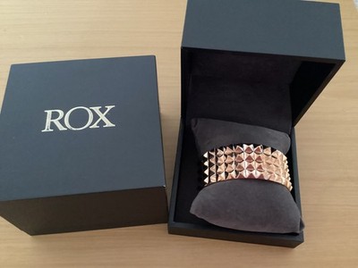 Rox 925 Silver Bangle / Gold Overlay / Fully Hallmarked / 68g
