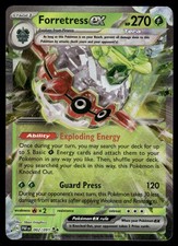 Pokemon Cards Forretress ex 002/091 Paldean Fates Double Rare NM *2