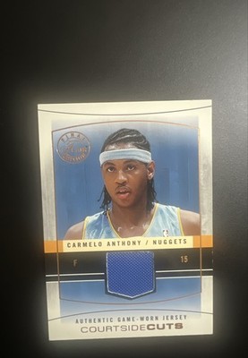 2003-04 Flair Final Edition-Courtside Cuts Jerseys Carmelo Anthony #CC-CA Copper