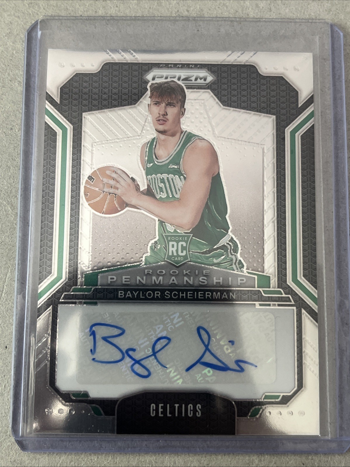 2024-25 Panini Prizm - Rookie Penmanship Baylor Scheierman #RPE-BAY (AU, RC)