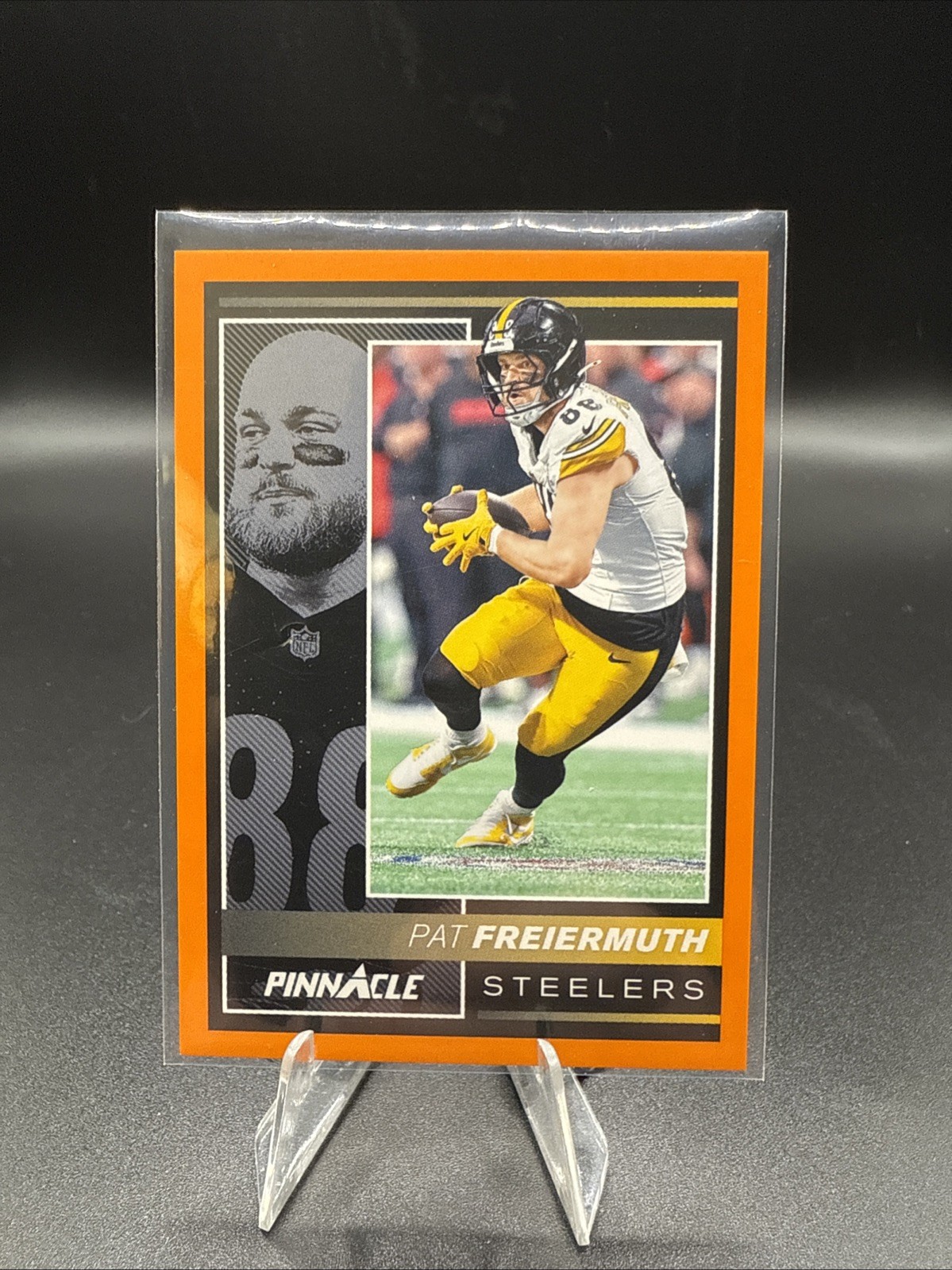2024 Panini Encore Pat Freiermuth Orange #44/99 Pittsburgh Steelers NFL Football Card