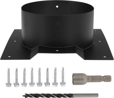#ad 8 Inch Shipping Container Roof Vent Adapter 8quot; for Whirlybird Turbines round Ch $80.28