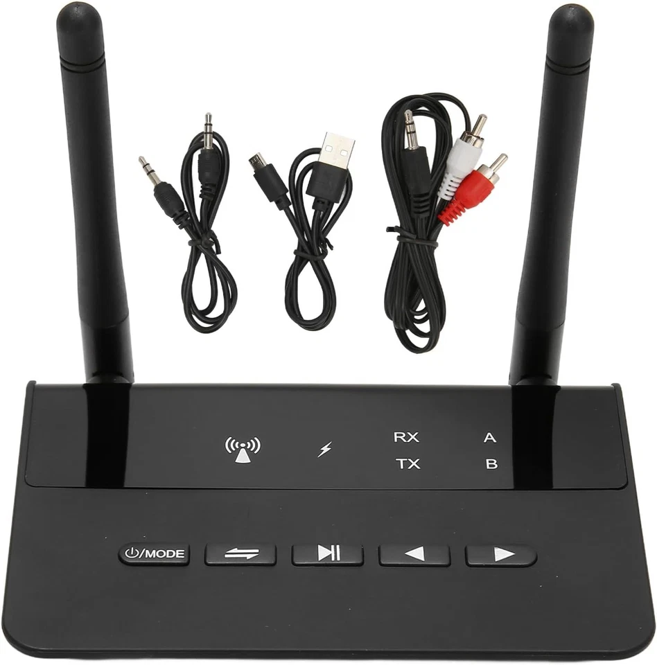 Bluetooth 5.2 Sender-Empfänger, 2-in-1 AptX HD Bluetooth-Audioadapter 3,5mm DE - Bild 2 von 4