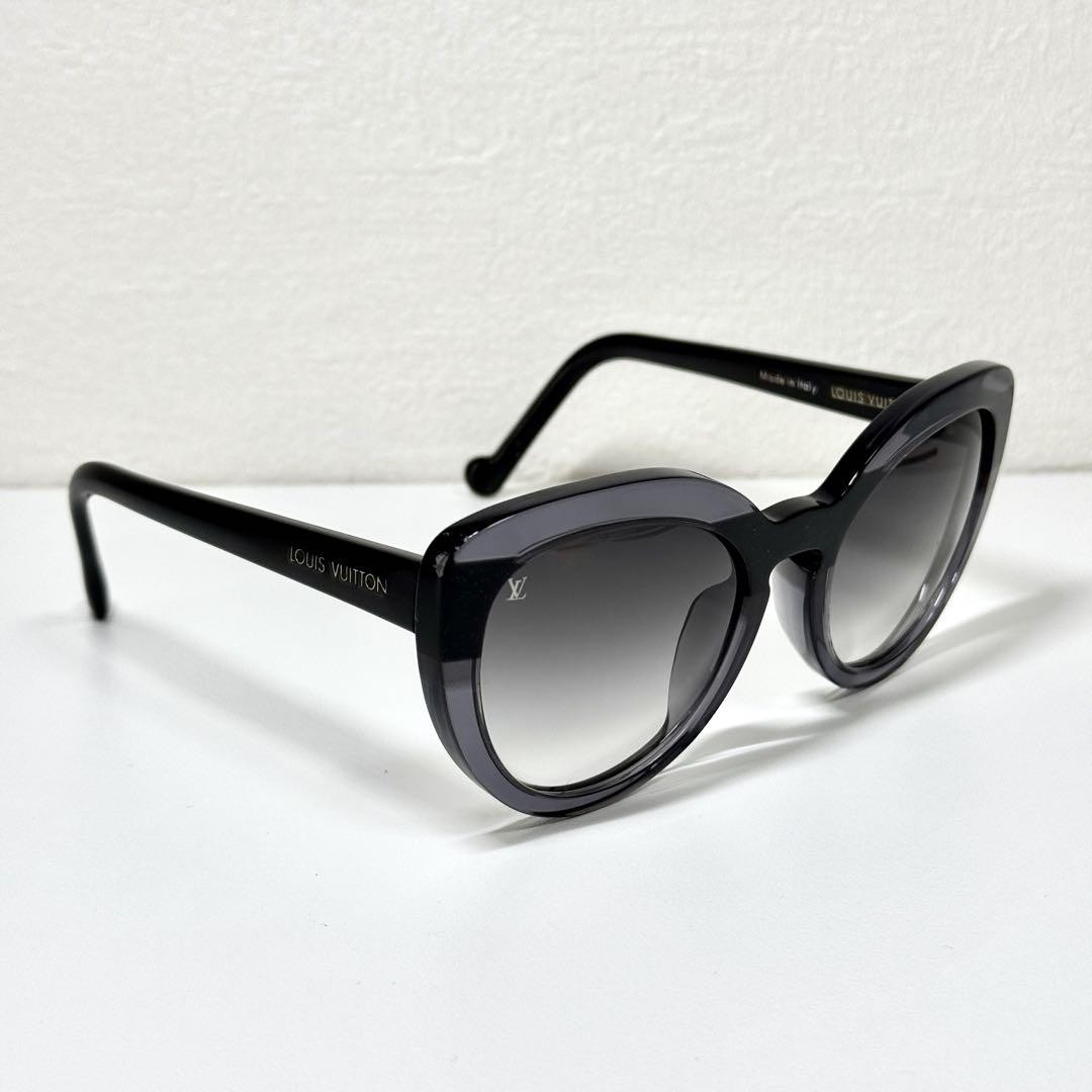 LOUIS VUITTON Z0719E 93L 53□20 145 Sunglasses Gray X Black Women