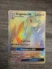 Pokémon TCG Rainbow Secret Rare Dragonite GX Black Star Promo SM156 NM