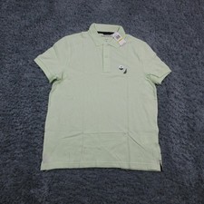 Nautica Polo Shirt Mens Medium Green Slim Fit Short Sleeve Classic Logo NWT