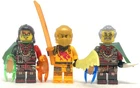 ACRONIX KRUX TWINS BOTH + NINJAGO LEGO ARIN WARRIOR AA2 -3- MINIFIGURES TRIO