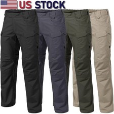 Men's Pants Cargo Casual Tactical Pants Outdoor Hiking Work Waterproof Trousers
