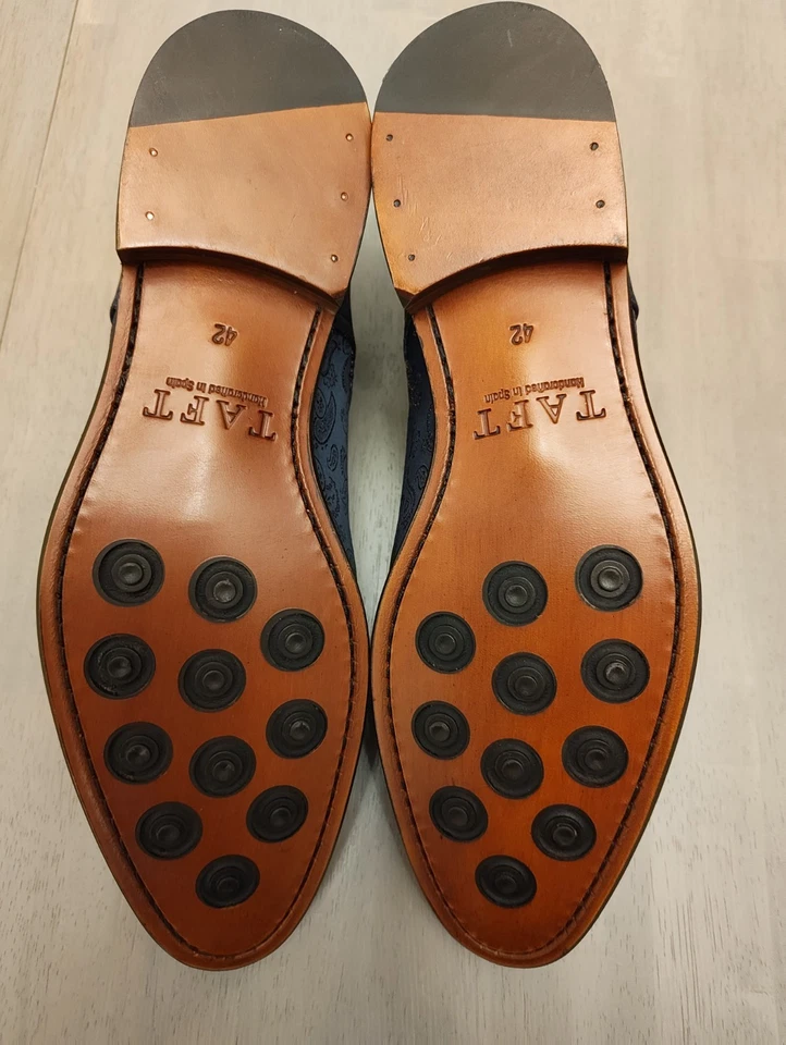 Brand New TAFT Jack Dress Shoes in Brown Paisley Size 9 - Image 4 of 4