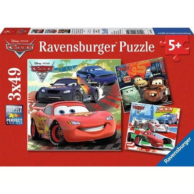 Ravensburger,  Cars Racing 3x49Piece Puzzle