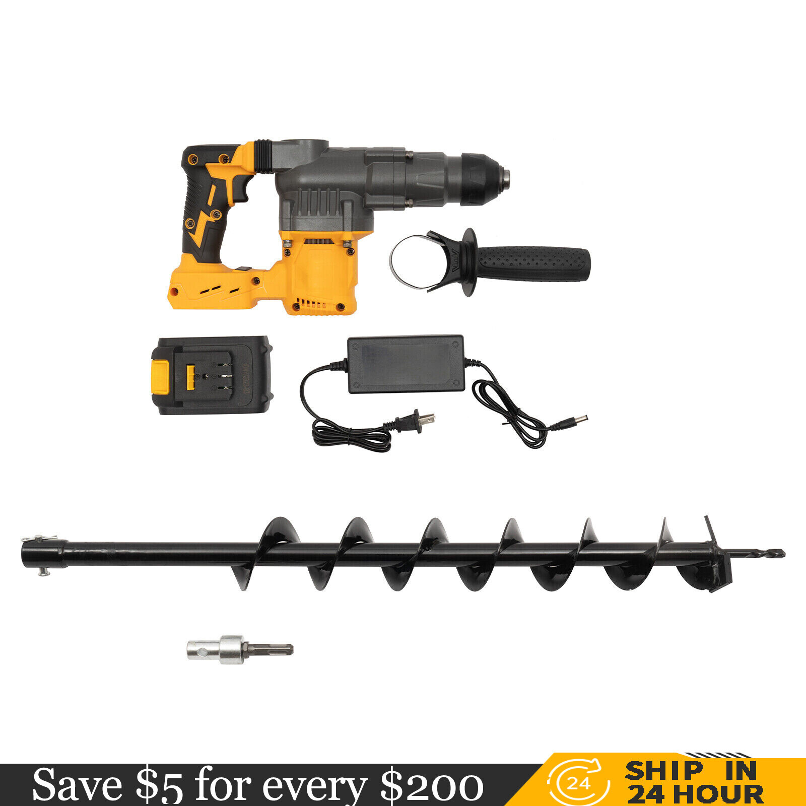 Post Hole Digger W/ 80cm Drill Bit