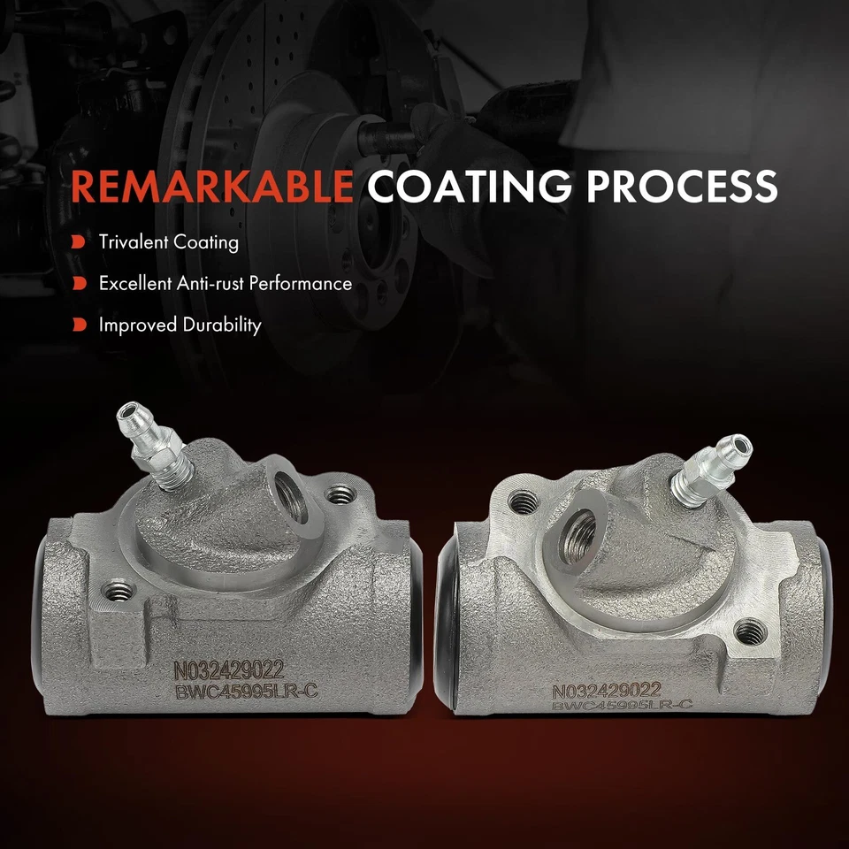 Cilindro de rueda de freno de tambor delantero 2 piezas para Chevrolet Malibu Nova Camaro Buick GMC Foto 3 de 4