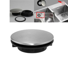 Stainless Steel Sink Tap Hole Blanking Plug Kitchen Basin Cover Cap Seal Ring