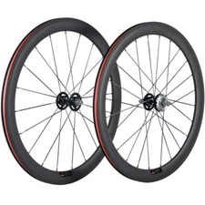 Fixed Gear Carbon Wheels 50mm Clincher Track Bike 700C Bicycle Wheelset 17T