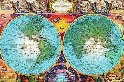 Rompecabezas Ravensburger; mapa antiguo; 3000 piezas - Imagen 2 de 2