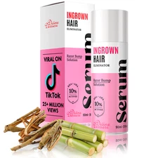 After Shave Solution for Ingrown Hairs, Razor Bumps & Razor Burns on Womens legs