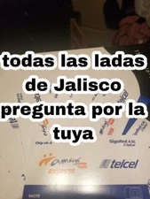  TELCEL Mexico Prepaid SIM card Ladas de Jalisco  pregunta por la tuya