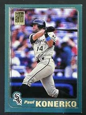 2001 Topps Baseball Paul Konerko White Sox Base Card 122