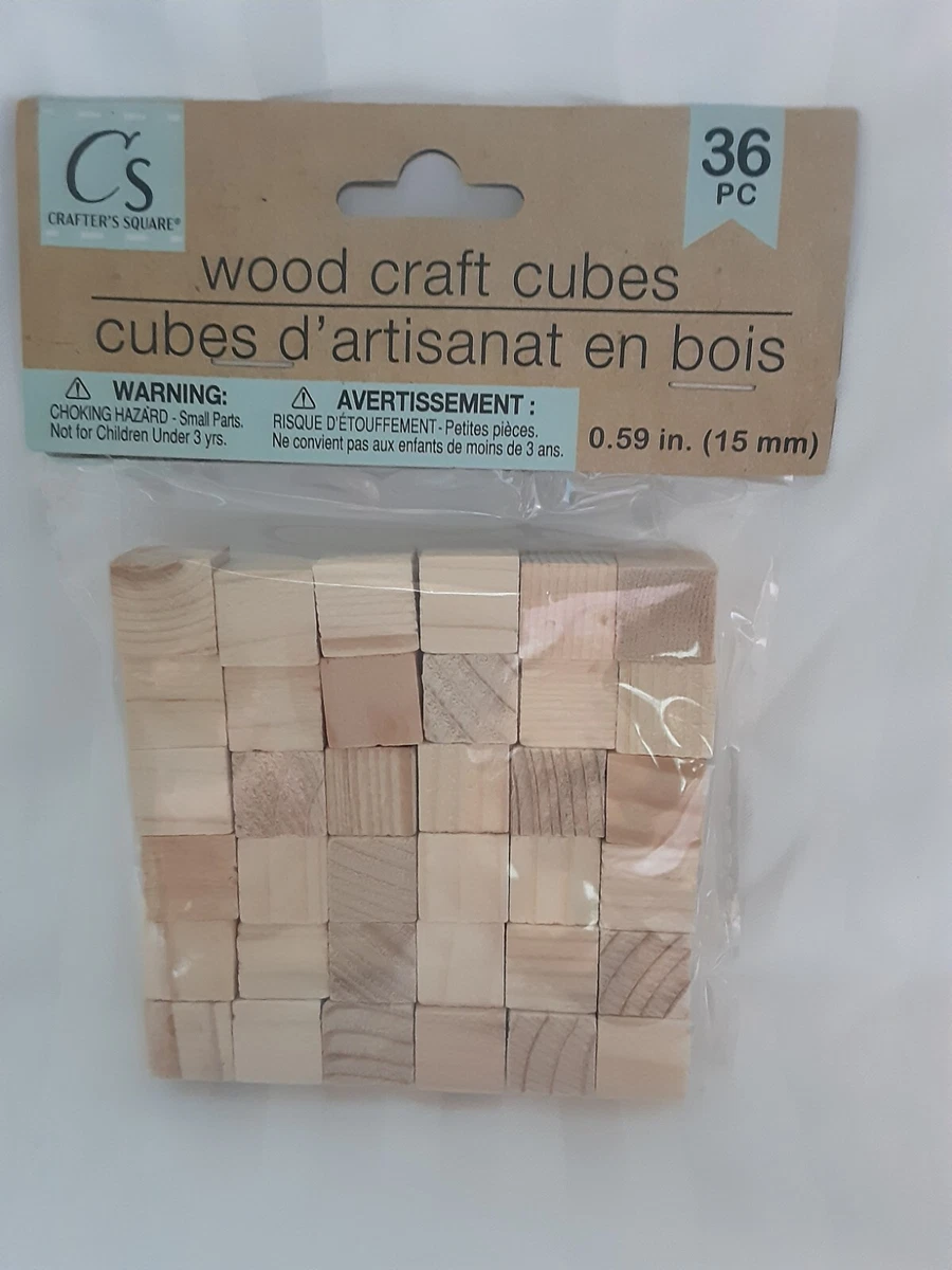 Wood outlet craft cubes