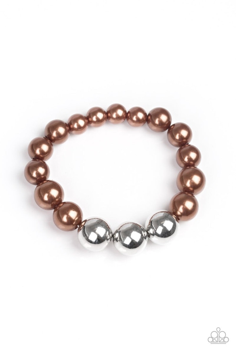 all dressed uptown blue paparazzi Beaded Stretch Bracelet Womens/ Brown Essense of Australia Wedding Size:YXS | 5 Strung on a strong Red Dress RE Necklace