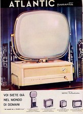 1958 ADVERTISEMENT ATLANTIC PHILCO TELEVISION PREDICTED FUTURE SERIES MODELS 