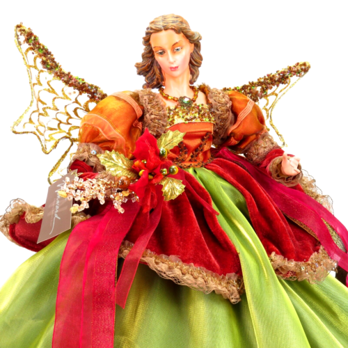 Bambola vintage vincente vacanza signora fata pixie elfo da tavolo fantasia natalizia 13" - Foto 1 di 23