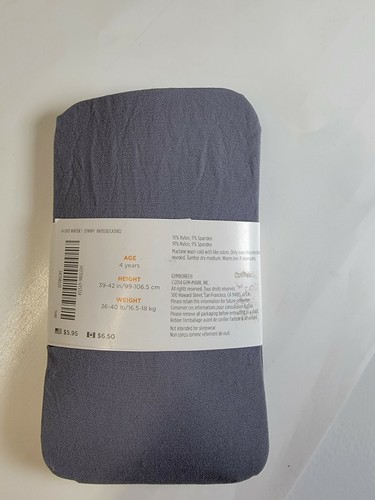 NWT Gymboree Grey Tights Girls Size XS 4 Made In USA - FREE SHIPPING - Picture 6 of 10