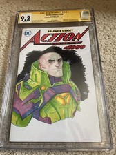 Superman Action Comics 1000 CGC SS 9.2 Nick Bradshaw Lex Luthur sketch 6/18