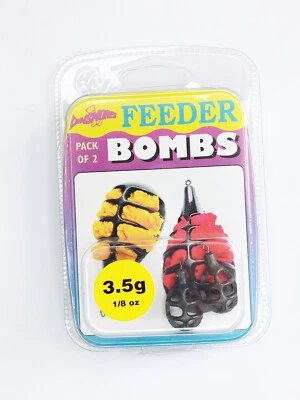 Dinsmores Feeder Bombs Futterkorb Futterkörbe Karpfen Angeln 2 St. je 3,5g