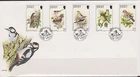 GB JERSEY 1993 Birds of Summer SG 635-639 FDC WARBLER JAY WHEAT-EAR TREE-CREEPER
