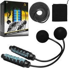 Cordless Jump Rope Weighted Adjustable Ropeless Skipping Rope for Training