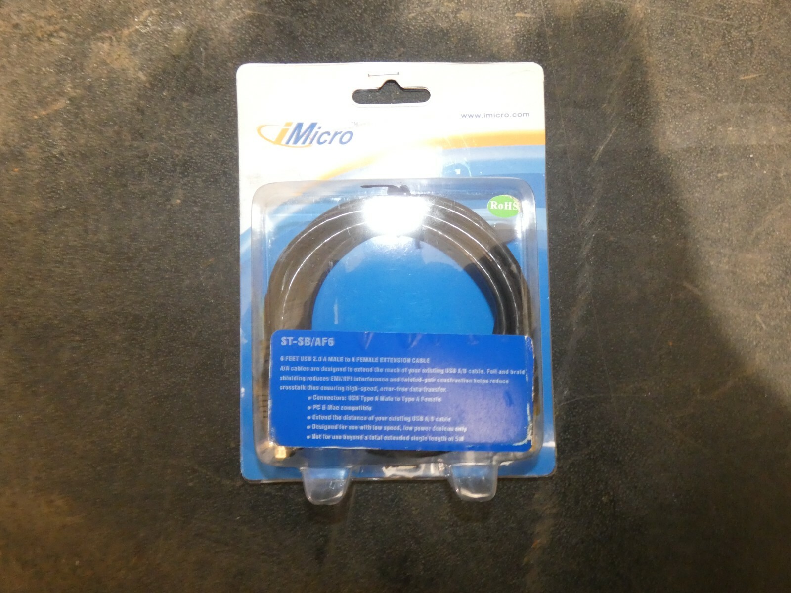 iMicro USB Extension 6' (ST-SB AF6) Lot of 10-image