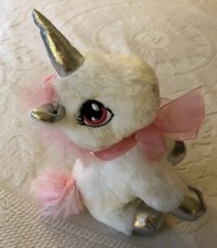 Dan Dee Collectors Choice Unicorn Plush White Pink Shimmer Trim Stuffed Animal